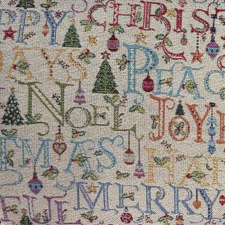 Navidad Noel Tipografía — Gobelino navideño en El Baúl de Lore
