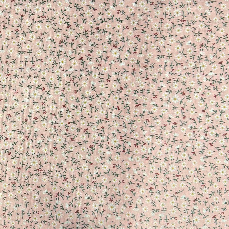 Flor Pequeña Beige — Algodón estampado en El Baúl de Lore
