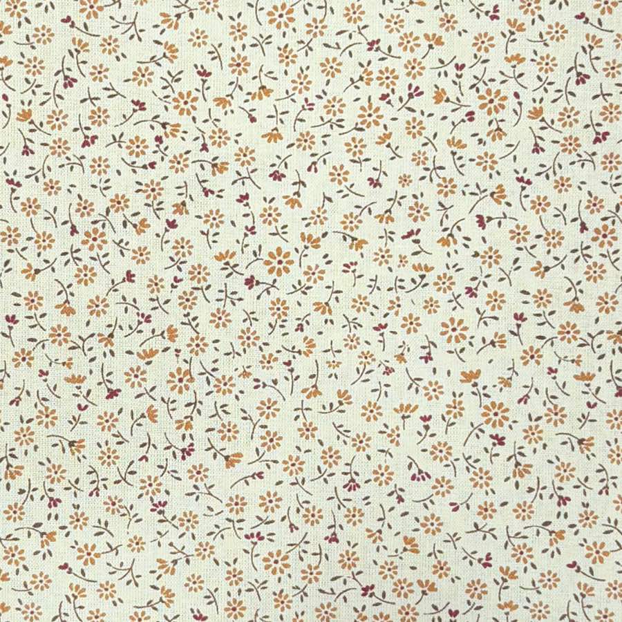 Flor Pequeña Crema — Algodón estampado en El Baúl de Lore