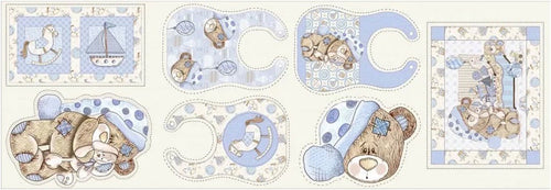 Bebé Ositos Azul — Panel · Bebé en El Baúl de Lore