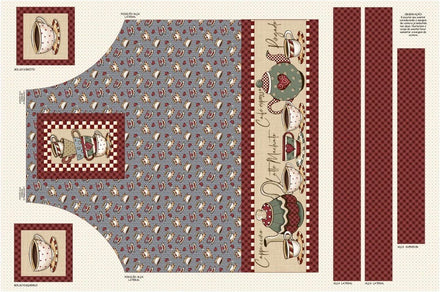 Delantal Country Gris — Panel · Delantal en El Baúl de Lore