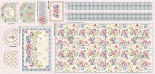 Flores Lila Mantel — Panel · Mantel y camino de mesa en El Baúl de Lore