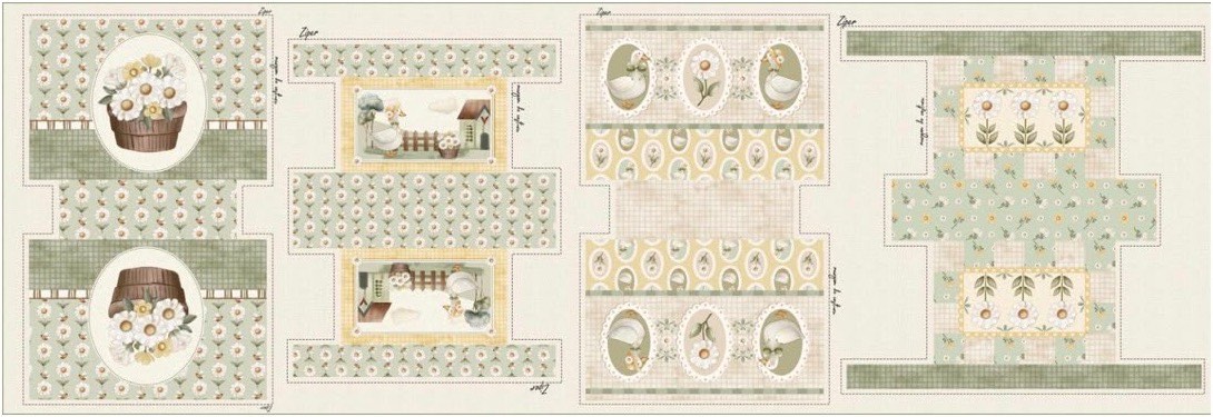 Mantel Amarillo y Verde — Panel · Mantel y camino de mesa en El Baúl de Lore
