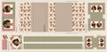 Mantel Topo y Verde — Panel · Mantel y camino de mesa en El Baúl de Lore