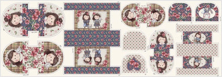 Muñecas Country Azul — Panel · Muñecas en El Baúl de Lore