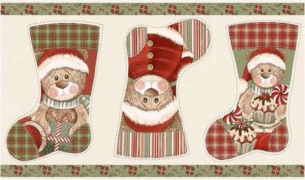 Navidad Calcetines Cuadros — Panel · Navidad en El Baúl de Lore